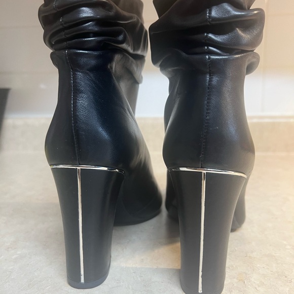 Slouchy Black DKNY Ankle Boots. - Picture 2 of 15